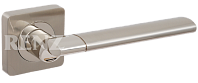 Дверная ручка RENZ мод. Марчелло (матовый никель/никель блест.) DH 57-02 SN/NP