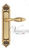 Дверная ручка Venezia на планке PL96 мод. Casanova (франц. золото) проходная