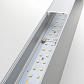 Линейный светодиодный накладной односторонний светильник 103см 20Вт 3000 матовое серебро 101-100-30-