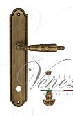 Дверная ручка Venezia на планке PL98 мод. Anneta (мат. бронза) сантехническая, поворот