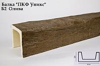 Декоративная балка Уникс (Олива) 120х120х3000