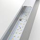 Линейный светодиодный накладной односторонний светильник 128см 25Вт 4200К матовое серебро 101-100-30